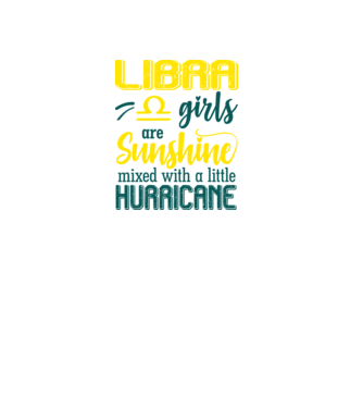 Sunshine with Hurricane LIBRA model negru pe tricou
