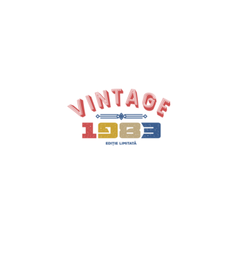1983 Ediție limitată model alb pe tricou