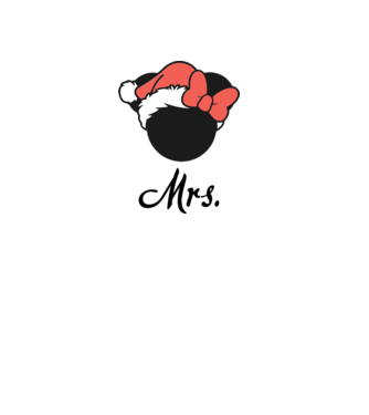 mrs christmas model gri pe tricou