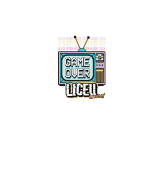 Absolvire retro liceu model negru pe tricou