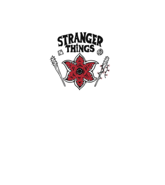 stranger things demogorgon head2 model alb pe tricou