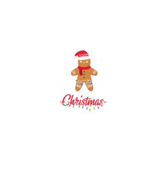Merry christmas cookie model negru pe tricou