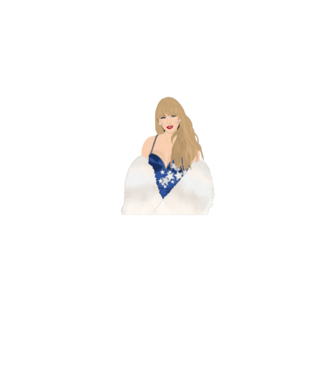 Taylor Swift blue model gri pe tricou