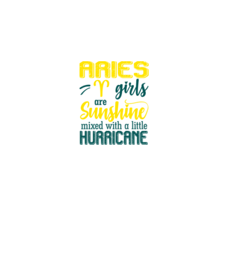 Sunshine with Hurricane ARIES model negru pe tricou