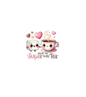 Sugar to my Tea model roz deschis pe tricou