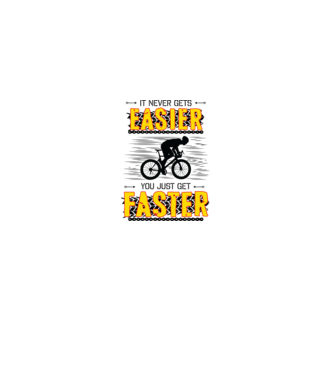 it never gets easier model alb pe tricou