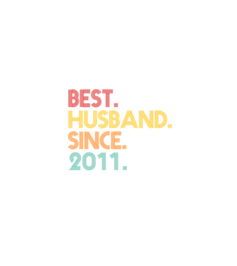 best husband since 2011 retro model negru pe tricou