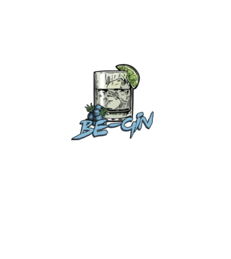Let the fun be gin model negru pe tricou