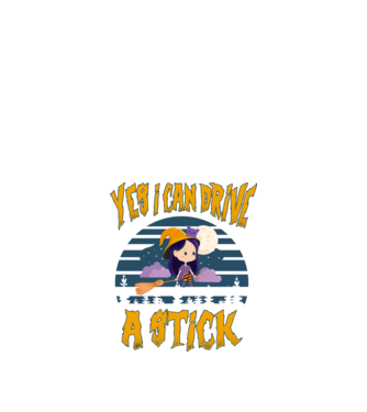 Yes, i can drive a stick model negru pe tricou