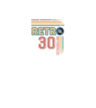 Retro 30 Birthday model alb pe tricou