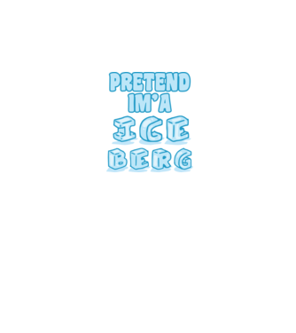 Iceberg carnaval model alb pe tricou