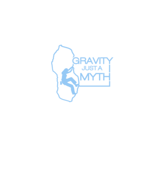 Gravity just a myth model negru pe tricou