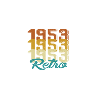 1953 Retro model alb pe tricou