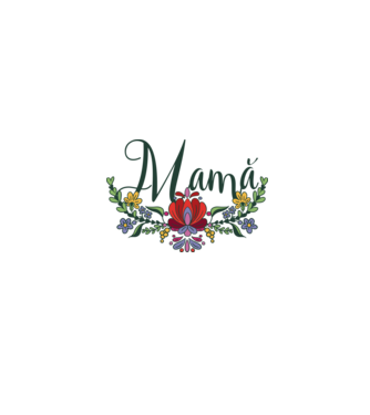 Mamă model alb pe tricou