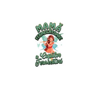 Mamă fermecătoare a copiilor fermecători model alb pe tricou