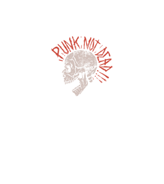 Punk Not Dead model negru pe tricou