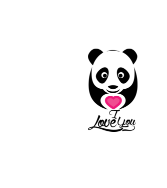 PandaHeart model galben neon pe tricou