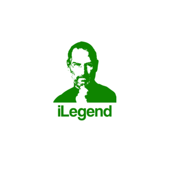 iLegend Steve Jobs model alb pe tricou