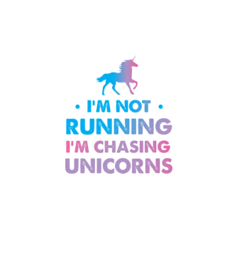Unicorn Alergare model alb pe tricou