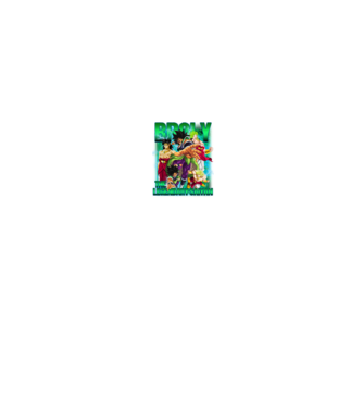 broly dragonball model negru pe tricou