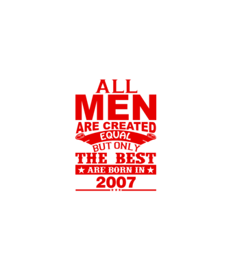 All men are created - 2007 model gri pe tricou