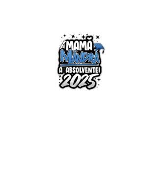 Mamă Mândră a absolventei model alb pe tricou