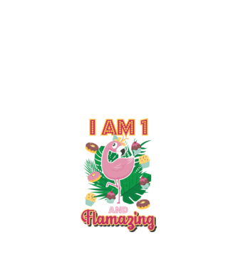 FLAMAZING Birthday 1 Years old model alb pe tricou