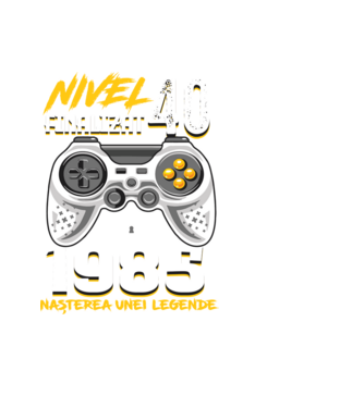 Nivel Finalizat 40 model negru pe tricou