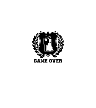 Bachelor GAME OVER model gri pe tricou