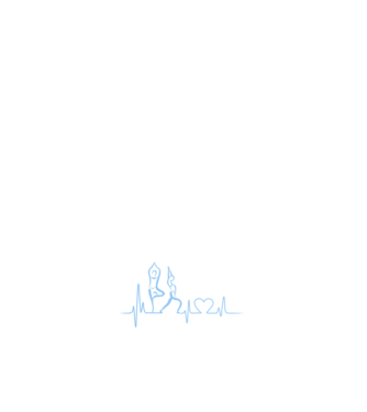 Inimă Yoga model alb pe tricou