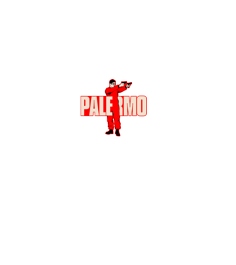 palermo la casa de papel model negru pe tricou