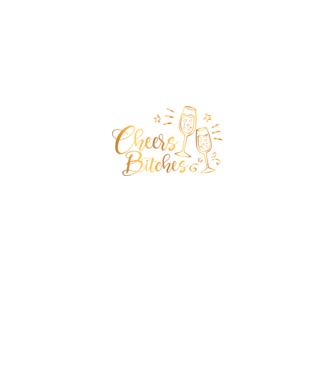 Cheers Bitches model negru pe tricou