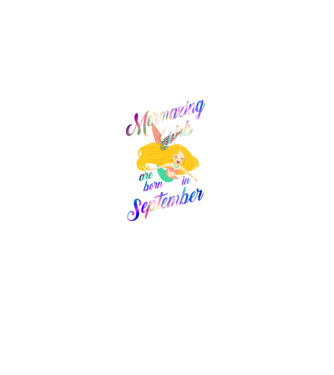 Mermazing girls are born september model negru pe tricou