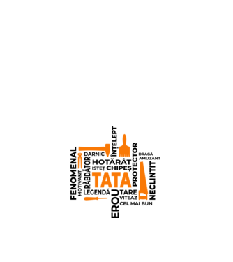 Acronimele tatălui model alb pe tricou