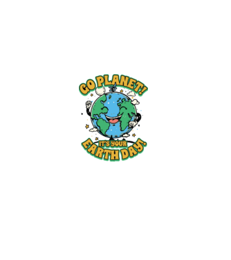 Go planet model alb pe tricou