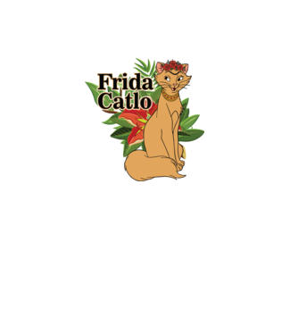 FridaCatlo model negru pe tricou