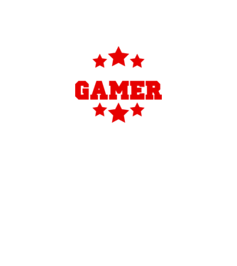 Natural born gamer model negru pe tricou