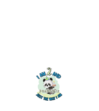 PANDASTIC 2 model alb pe tricou