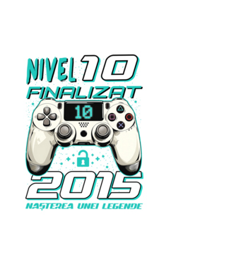 Nivel finalizat 10 2015 model alb pe tricou