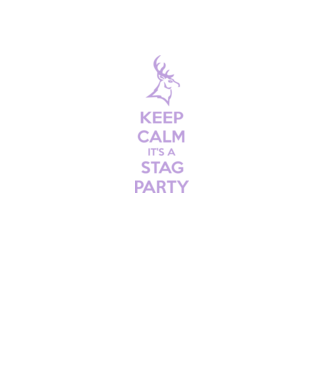 Keep calm stag party on model negru pe tricou