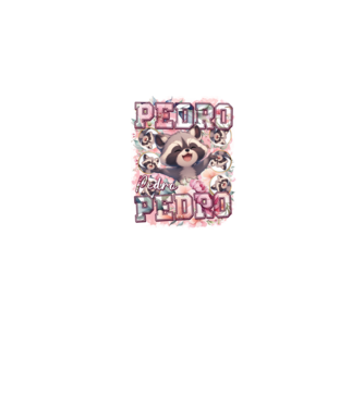 Girly Pedro model alb pe tricou