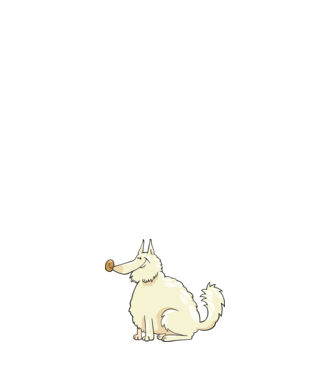 Dog silhouette model albastru deschis pe tricou