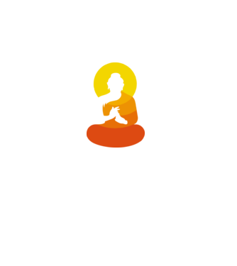 Călugăr meditator model negru pe tricou