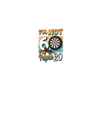 Darts Birthday 60 years old model negru pe tricou