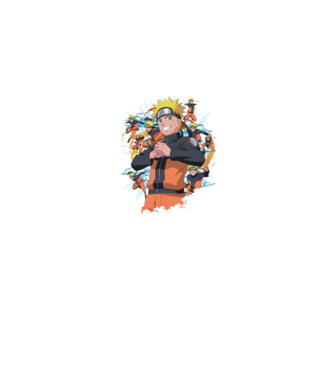 NARUTO model albastru jeanși pe tricou