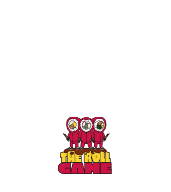 the roll game squid game model negru pe tricou