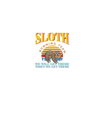 SLOTH running team model negru pe tricou