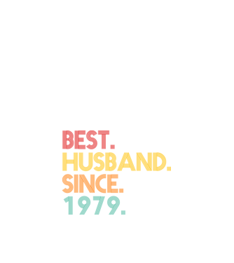best husband since 1979 retro model negru pe tricou