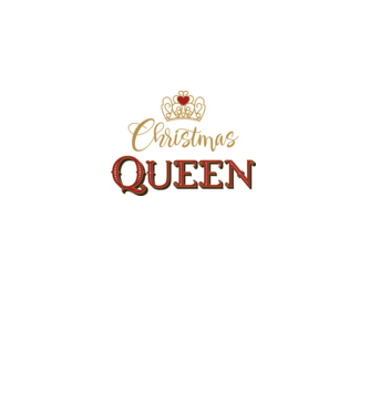 Christmas Queen model negru pe tricou