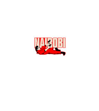 nairobi la casa de papel model negru pe tricou